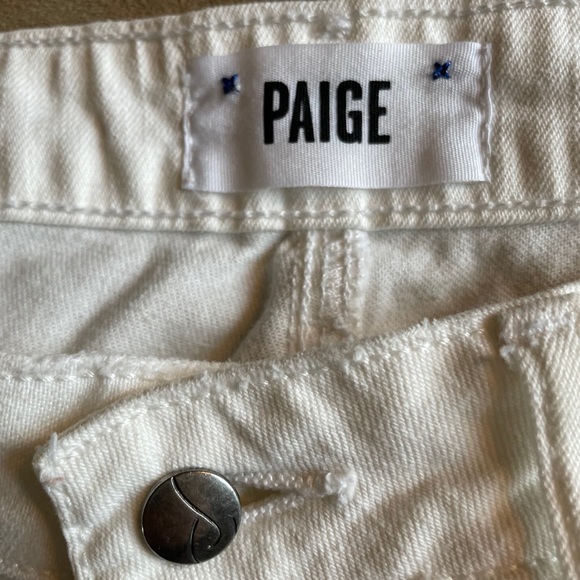 Paige white denim shorts - Picture 3 of 7